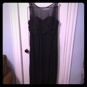 David’s Bridal Black Bridesmaid Dress